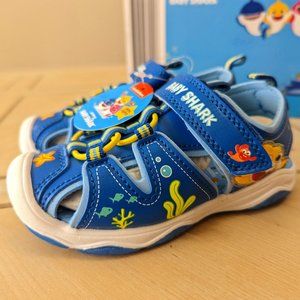 Nickelodeon Baby Shark Ping Fong Trekking Child Sandals - Size 6 & 8 - Brand New
